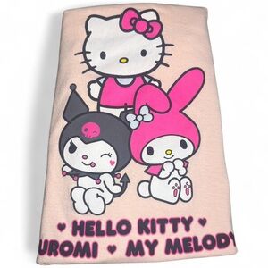 Hello Kitty, Kuromi & Melody Pink Graphic Tee